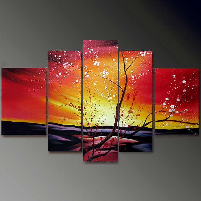 Dafen Oil Painting on canvas flower painting -set697